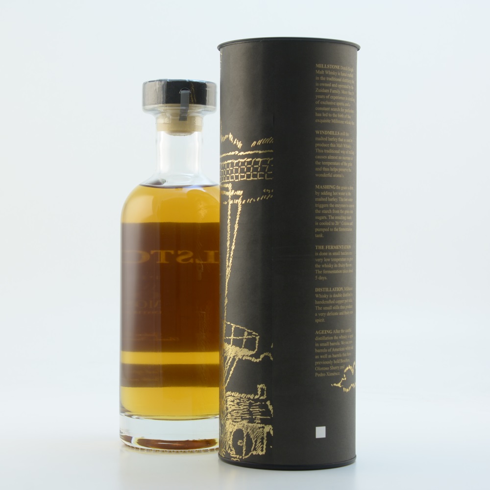 Zuidam Millstone Single Malt Whisky 5 Jahre Peated American Moscatel Cask 46% 0,7l
