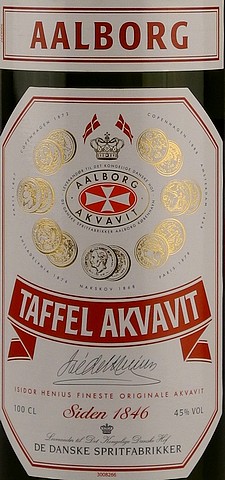 Aalborg Taffel Aquavit 45% 1,0l