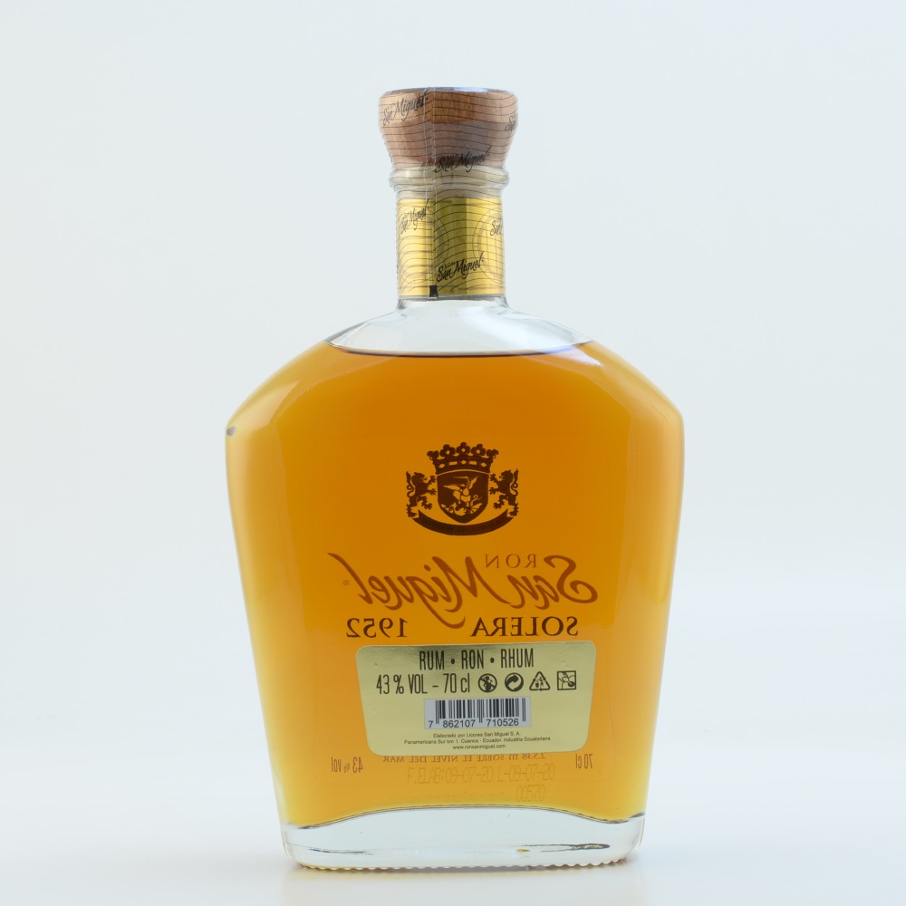 Ron San Miguel Solera 1952 Extra Añejo Rum  43% 0,7l