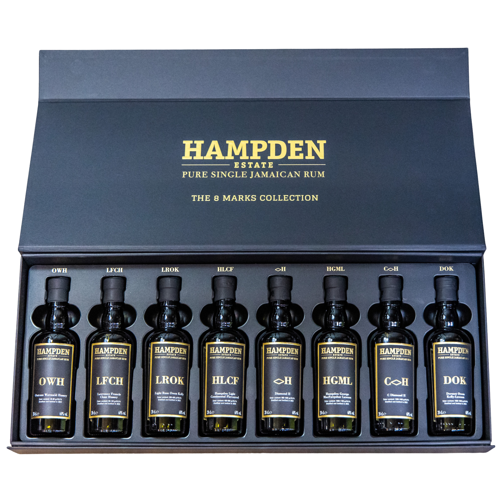 Hampden The 8 Marks Collection Pure Single Jamaican Rum 8x0,2l