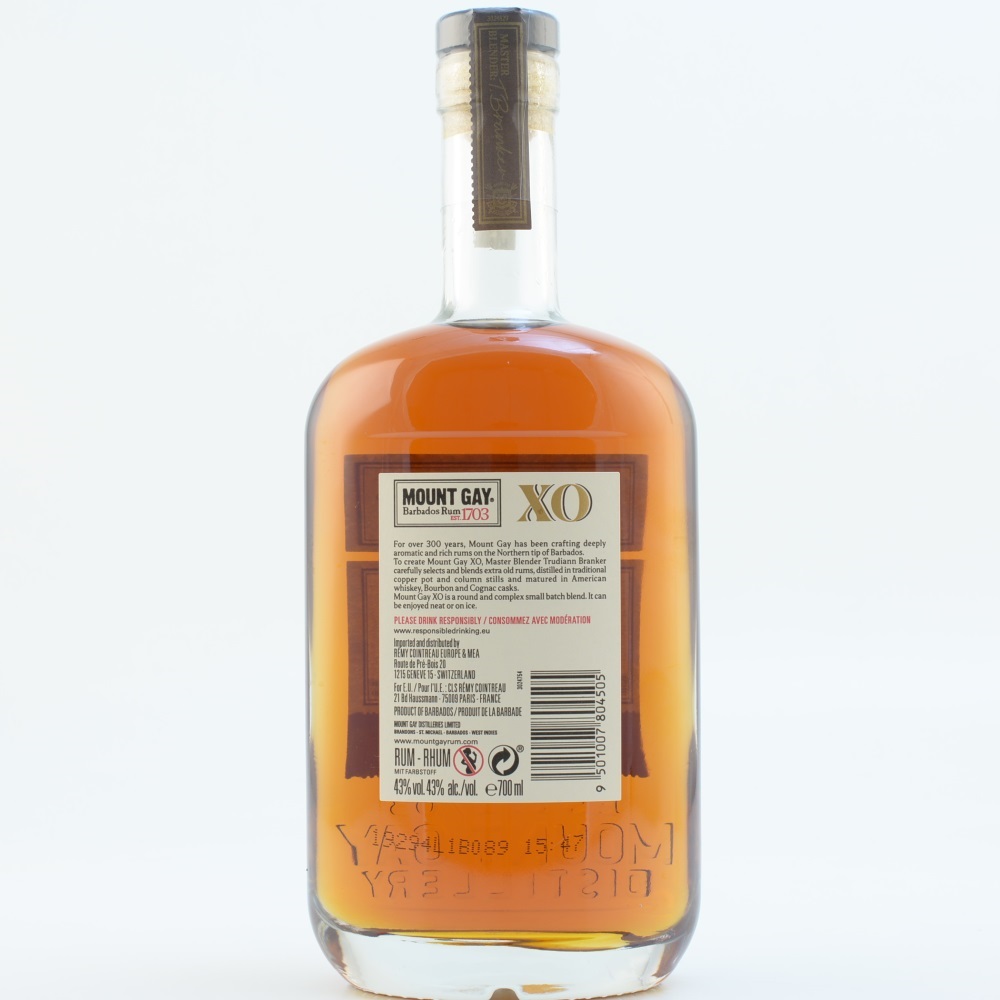 Mount Gay Rum XO Triple Cask Blend 43% 0,7l