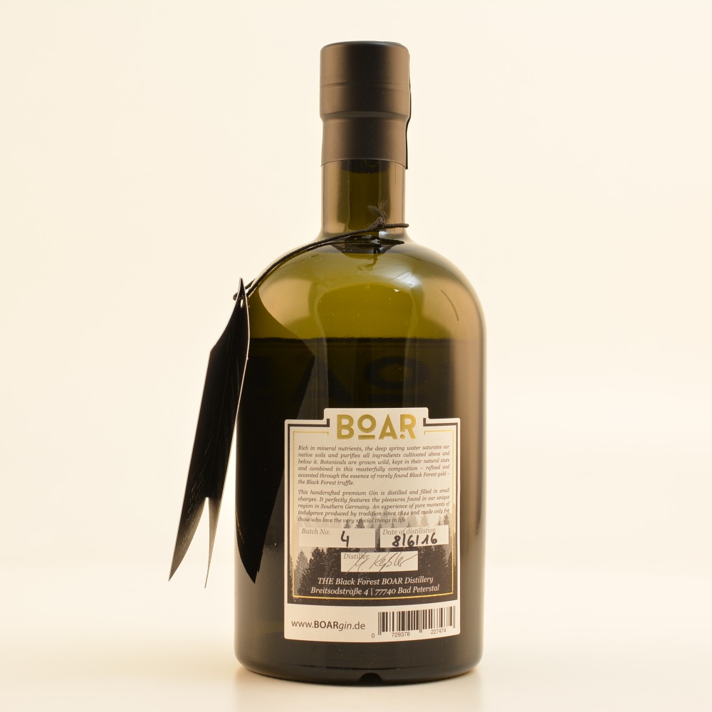 BOAR Premium Dry Trüffel Gin 43% 0,5l