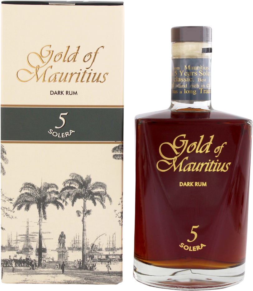 Gold of Mauritius Dark Rum 5 Jahre Solera 40% 0,7l