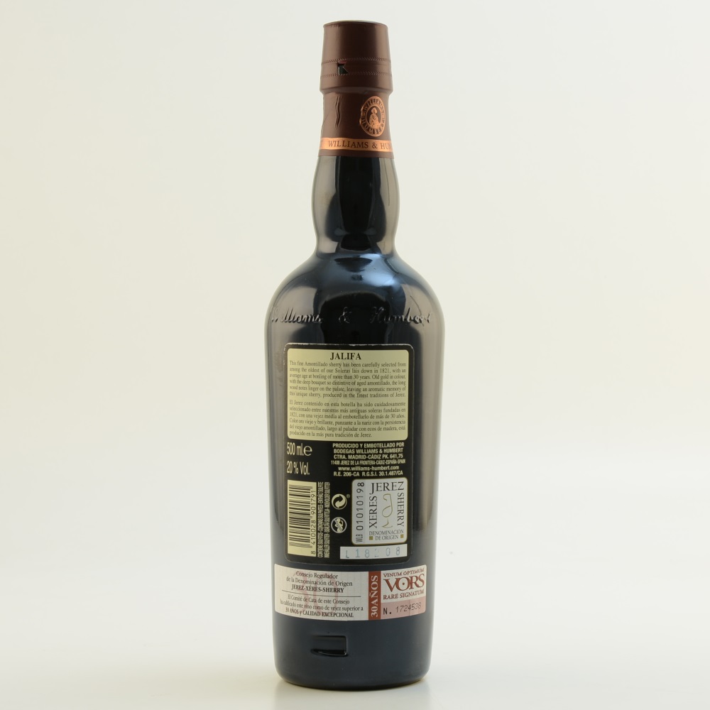 Jalifa Amontillado 30 Jahre Solera Especial Sherry 20% 0,5l