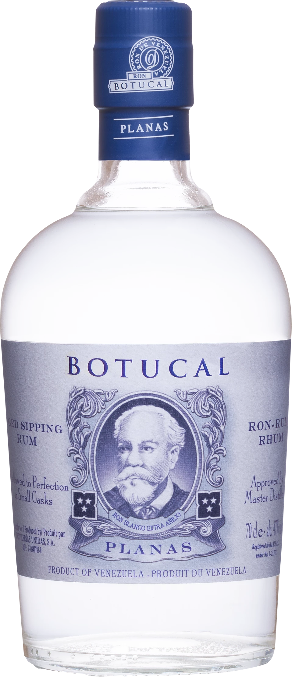 Ron Botucal Planas Blanco 0,7l 47% Premium Rum